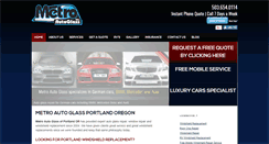 Desktop Screenshot of metroautoglass.net